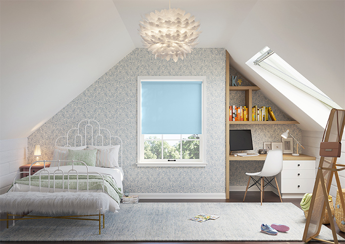 Trapani, Baby Blue - Twist&Fit Roller Blind - Image 8